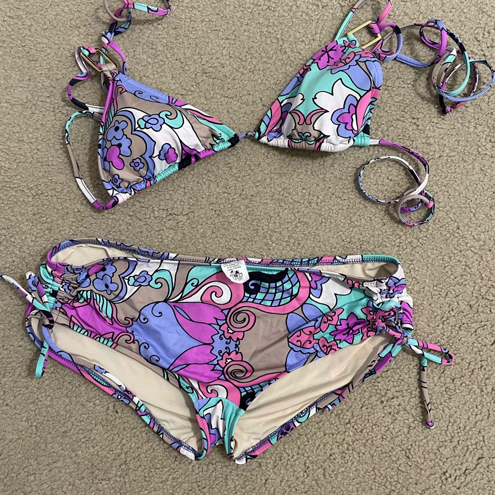 Tibi Multicolor Bikini Set